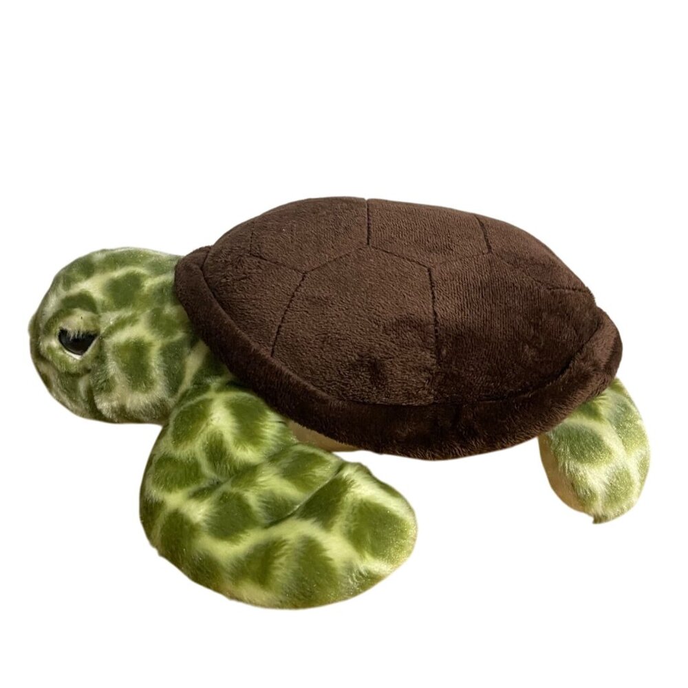 Destination Nation Realistic Plush Sea Turtle Stuffed Animal Soft Toy